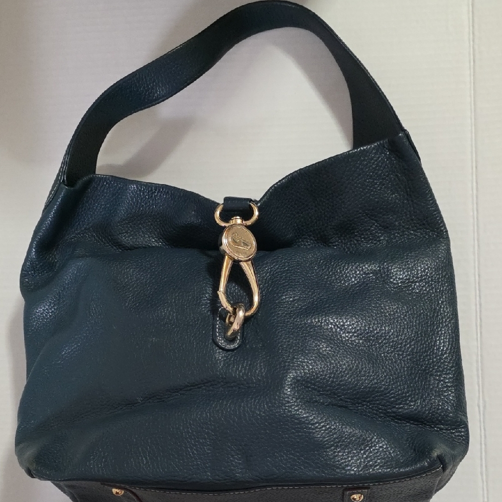 Dooney & Bourke Navy Leather Hobo Bag
